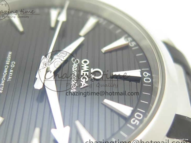 0312 Aqua Terra 150M Master Chronometers VSF 1:1 Best Edition Black Dial SS Hand on Black Rubber Strap A8900 Super Clone Unisex 8005